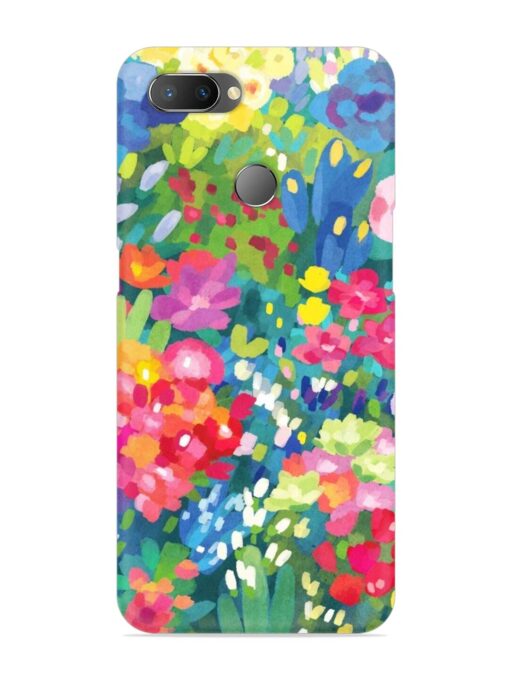 Watercolor Flower Art Snap Case for Realme U1