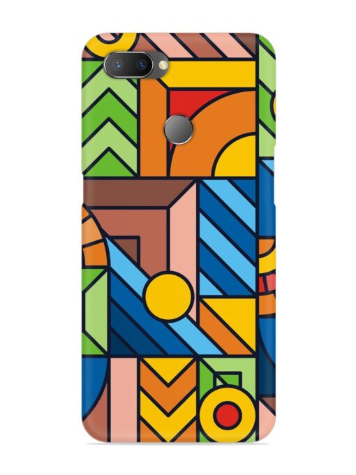 Colorful Geometric Snap Case for Realme U1 Zapvi