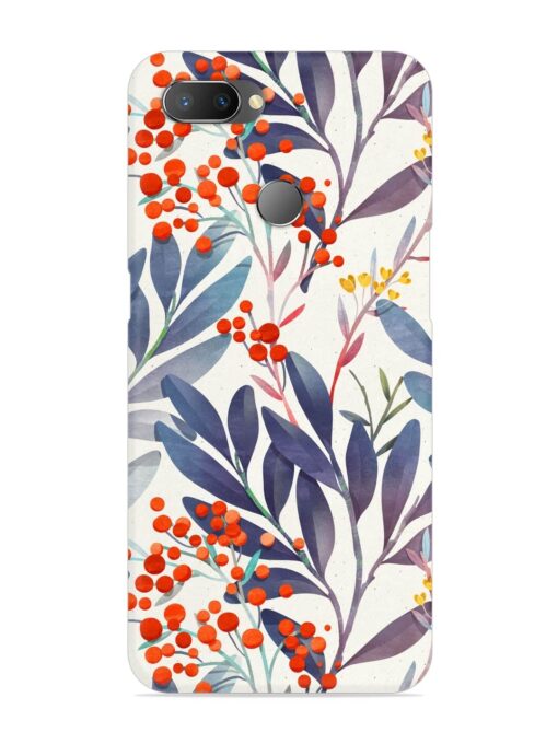 Seamless Floral Pattern Snap Case for Realme U1 Zapvi