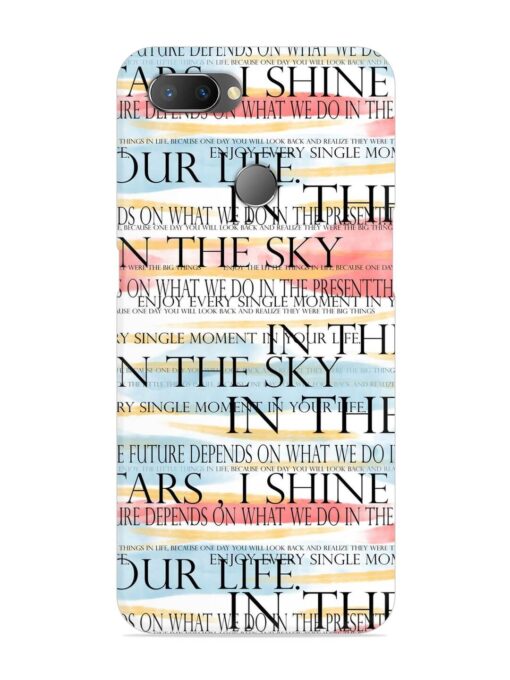 Seamless Slogans Pattern Snap Case for Realme U1 Zapvi