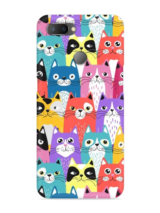 Funny Cartoon Cats Snap Case for Realme U1