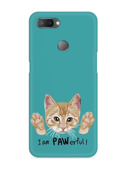 Typography Slogan Cat Snap Case for Realme U1