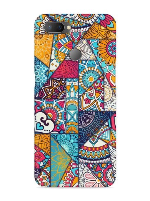 Patchwork Pattern Vintage Snap Case for Realme U1