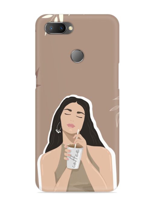 Girl With Coffee Snap Case for Realme U1