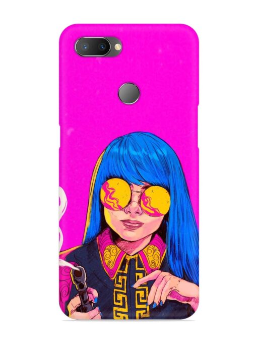 Aesthetic Anime Girl Snap Case for Realme U1