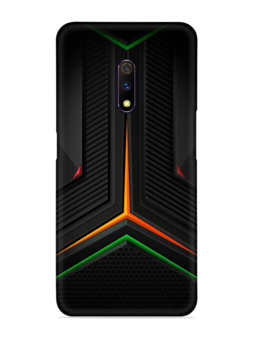 Orange Triangle Light Snap Case for Realme X Zapvi