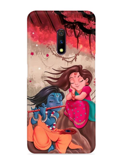 Radhe Krishna Water Art Snap Case for Realme X Zapvi