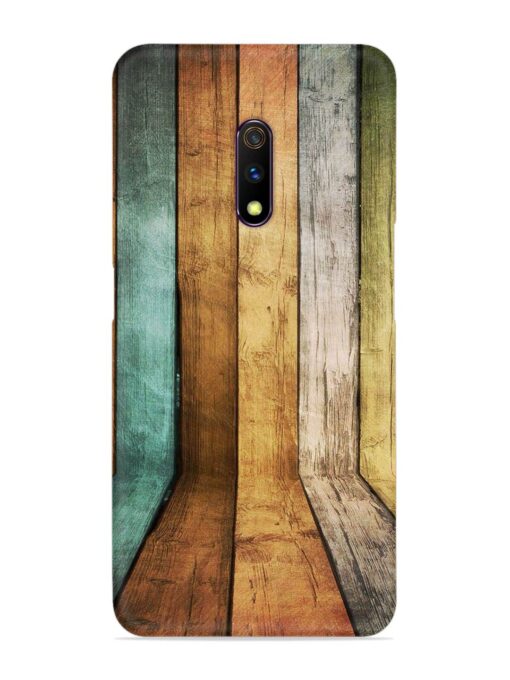 Wooden Realistic Art Snap Case for Realme X Zapvi