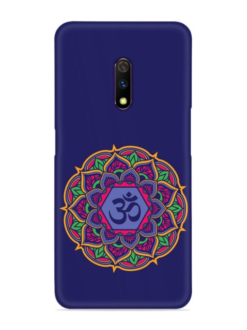 Om Mandala Art Blue Snap Case for Realme X