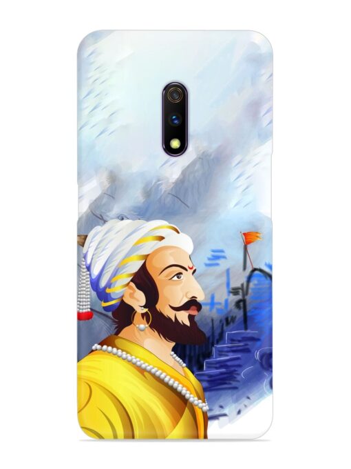 Shivaji Maharaj Color Paint Art Snap Case for Realme X Zapvi