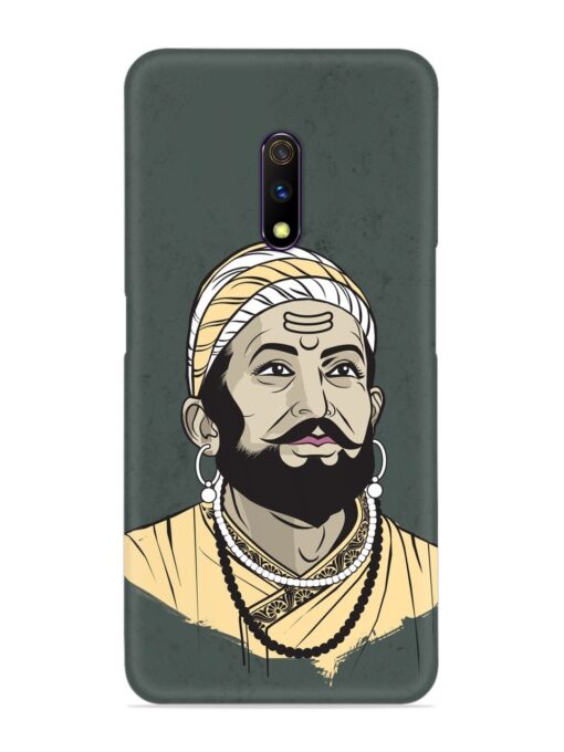 Shivaji Maharaj Vector Art Snap Case for Realme X