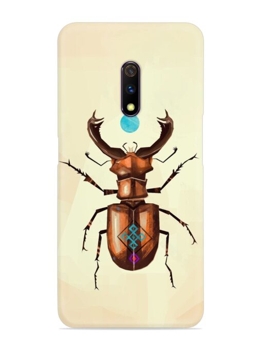 Stag Beetle Vector Snap Case for Realme X Zapvi