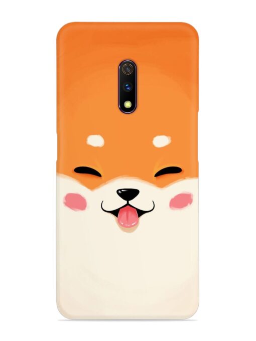 Cute Dog Face Vector Snap Case for Realme X