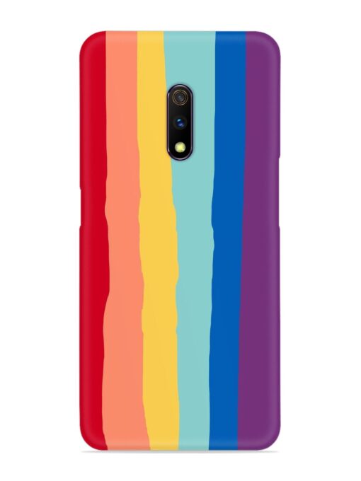 Rainbow Genuine Liquid Snap Case for Realme X Zapvi