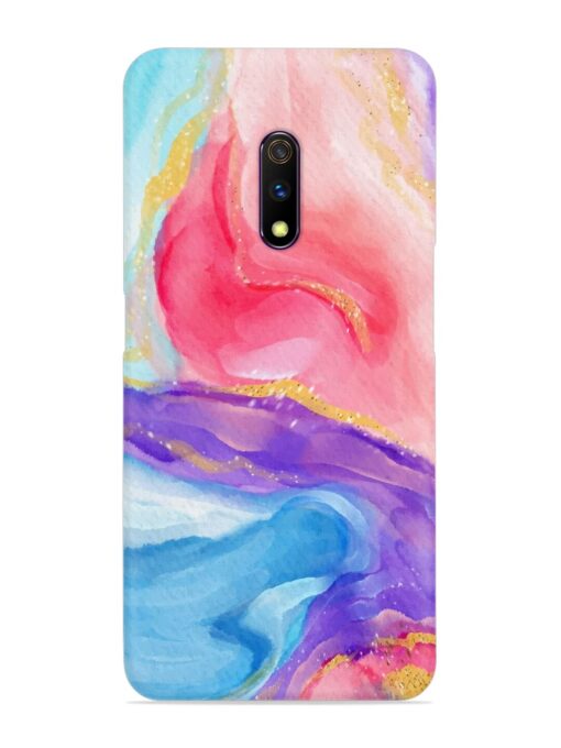 Watercolor Gradient Snap Case for Realme X Zapvi