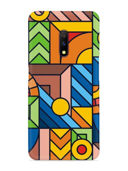 Colorful Geometric Snap Case for Realme X