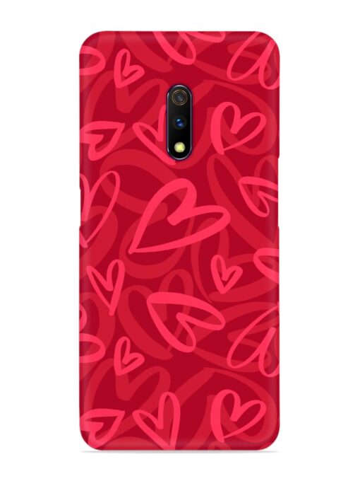 Seamless Romantic Pattern Snap Case for Realme X Zapvi