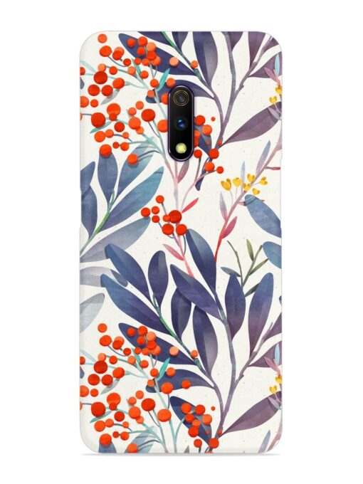 Seamless Floral Pattern Snap Case for Realme X