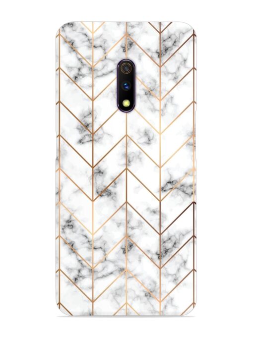 Vector Marble Texture Snap Case for Realme X Zapvi