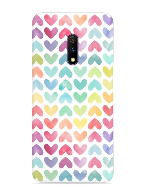 Seamless Colorful Watercolor Snap Case for Realme X Zapvi