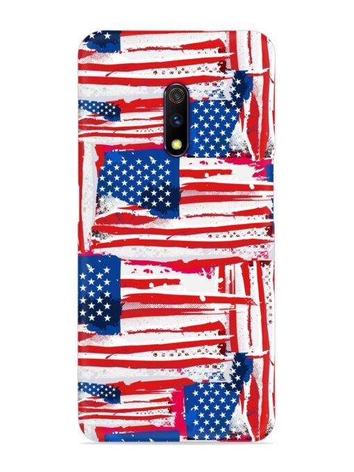 Usa Flag Seamless Snap Case for Realme X