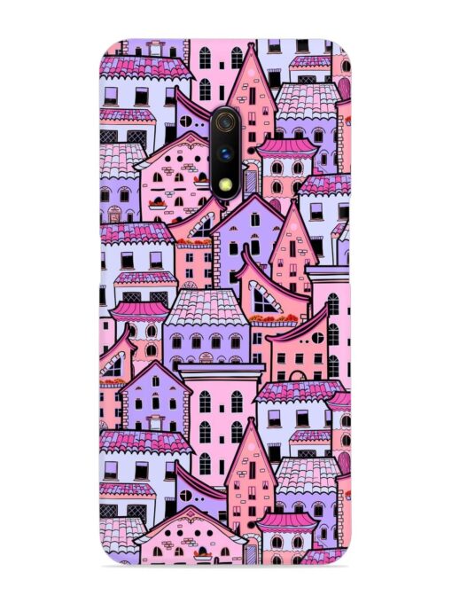 Seamless Pattern Houses Snap Case for Realme X