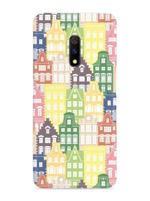 Seamless Shapes Pattern Snap Case for Realme X Zapvi