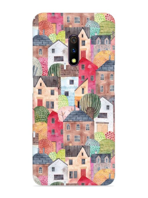 Abstract Seamless Pattern Snap Case for Realme X Zapvi