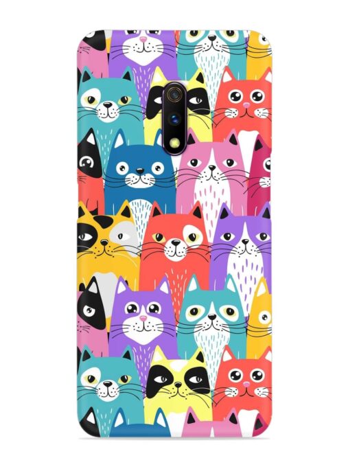 Funny Cartoon Cats Snap Case for Realme X