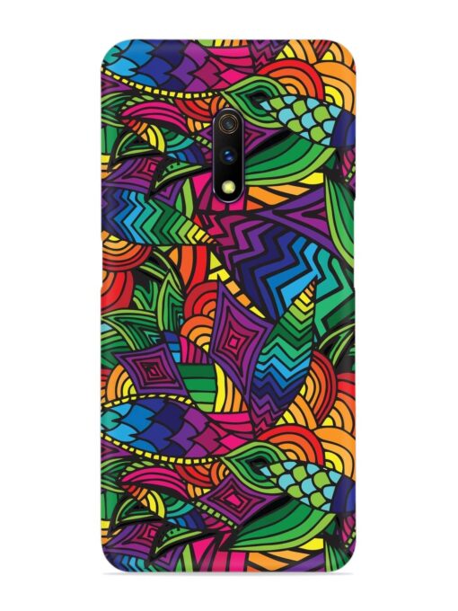 Abstract Multicolor Seamless Snap Case for Realme X Zapvi