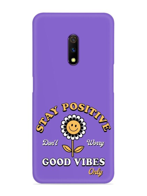 Retro Positive Flower Snap Case for Realme X Zapvi