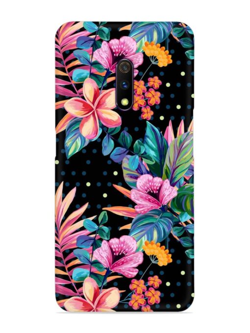 Seamless Floral Pattern Snap Case for Realme X Zapvi