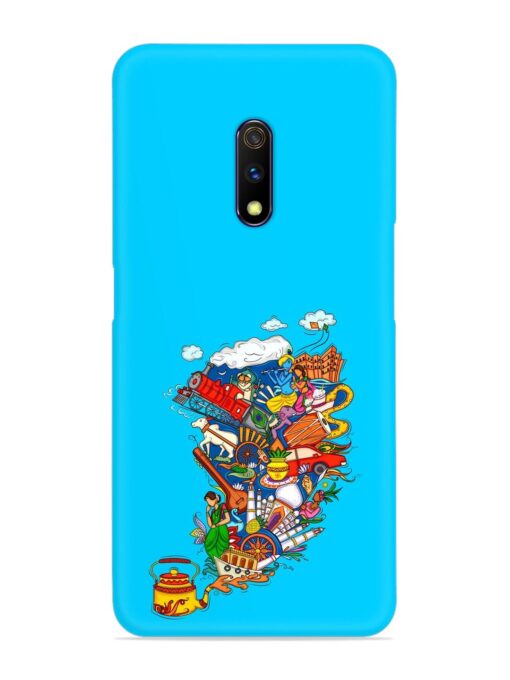 Vector Design Indian Snap Case for Realme X Zapvi