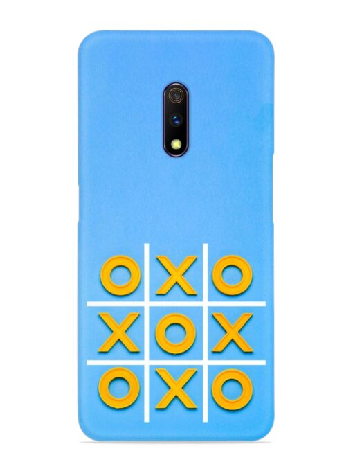 Yellow Plastic Crosses Snap Case for Realme X Zapvi