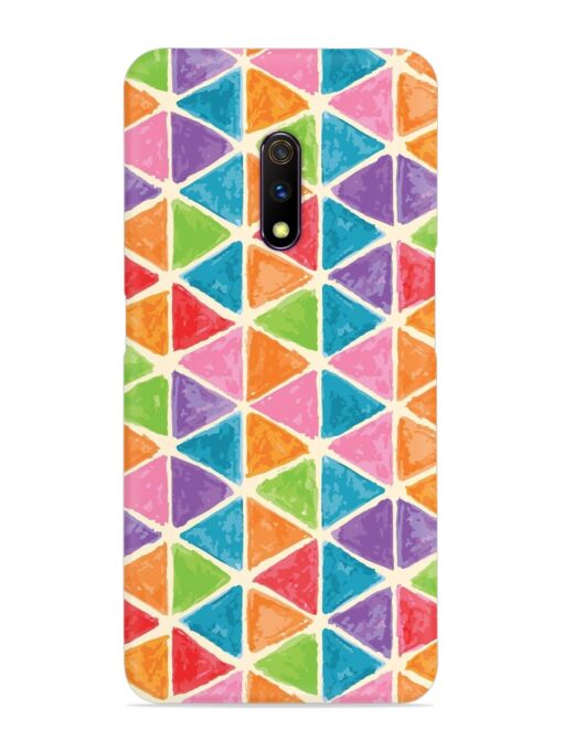 Seamless Colorful Isometric Snap Case for Realme X