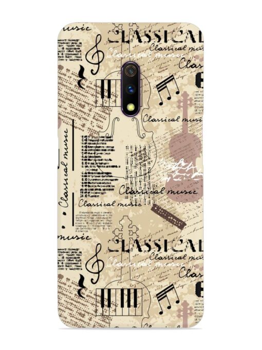 Classical Music Lpattern Snap Case for Realme X Zapvi