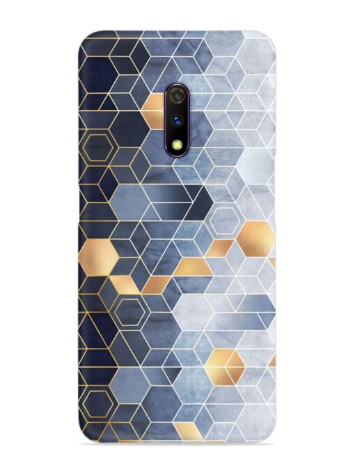 Geometric Abstraction Hexagons Snap Case for Realme X Zapvi