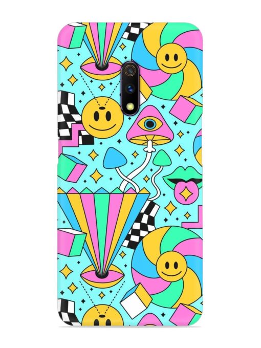 Trippy Rainbow 60S Snap Case for Realme X Zapvi