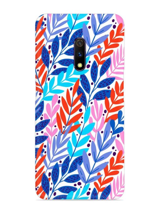 Bright Floral Tropical Snap Case for Realme X Zapvi