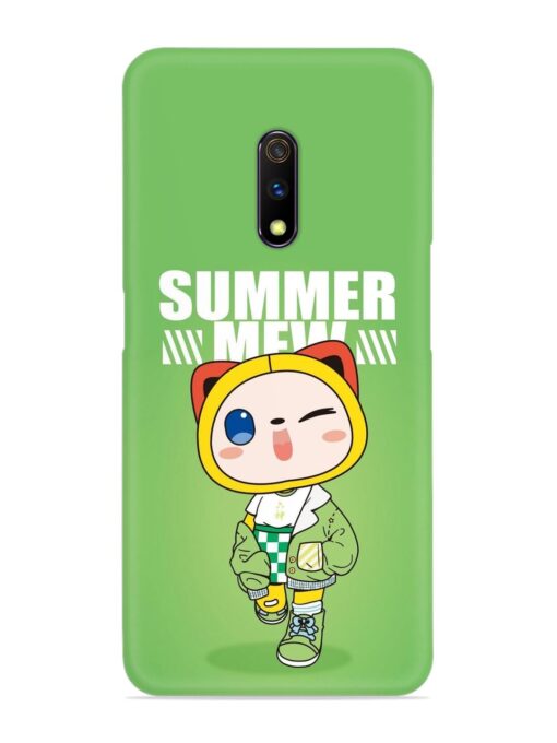 Summer Mew Snap Case for Realme X Zapvi