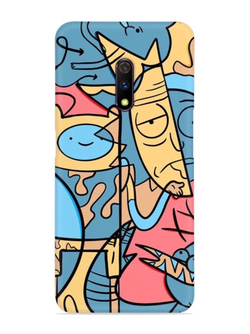 Silly Face Doodle Snap Case for Realme X