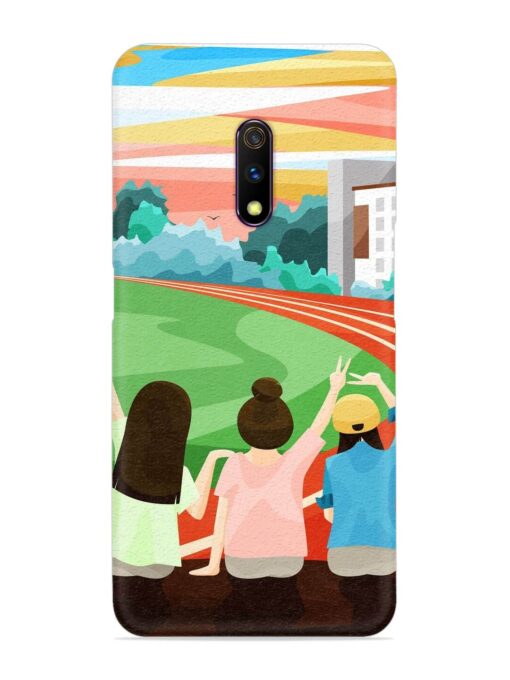 School Playground Snap Case for Realme X Zapvi