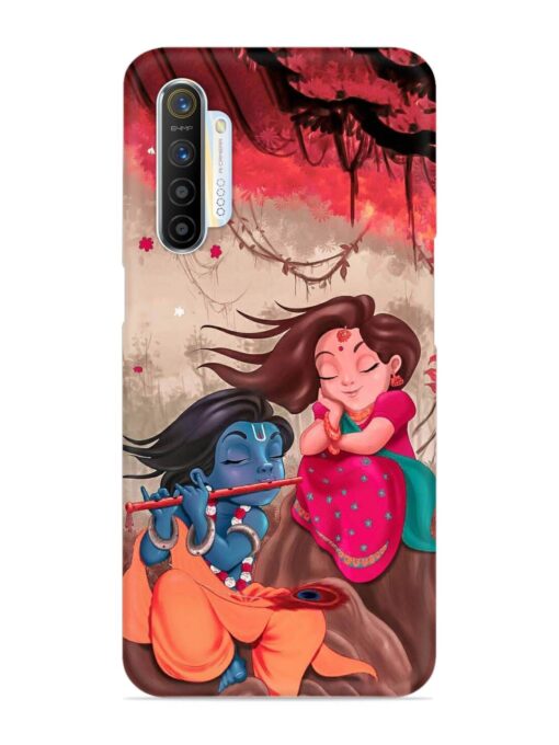 Radhe Krishna Water Art Snap Case for Realme X2 Zapvi