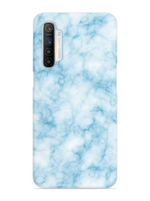 Blue White Natural Marble Snap Case for Realme X2