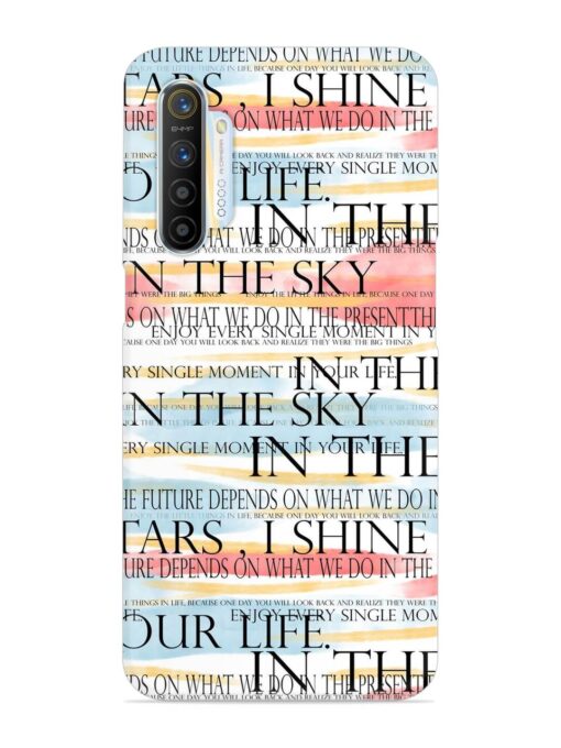 Seamless Slogans Pattern Snap Case for Realme X2 Zapvi