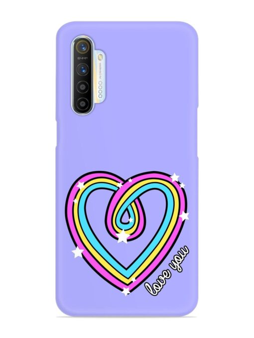 Colorful Rainbow Heart Snap Case for Realme X2