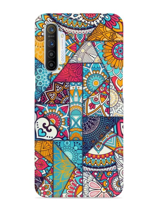 Patchwork Pattern Vintage Snap Case for Realme X2