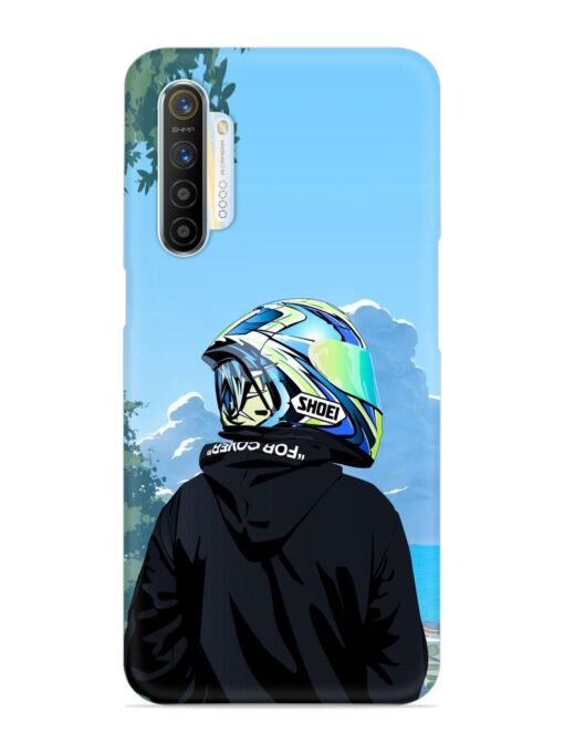 Rider With Helmet Snap Case for Realme X2