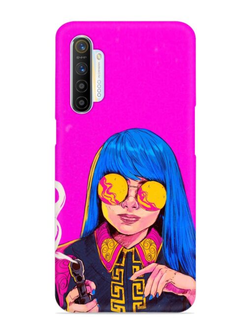 Aesthetic Anime Girl Snap Case for Realme X2