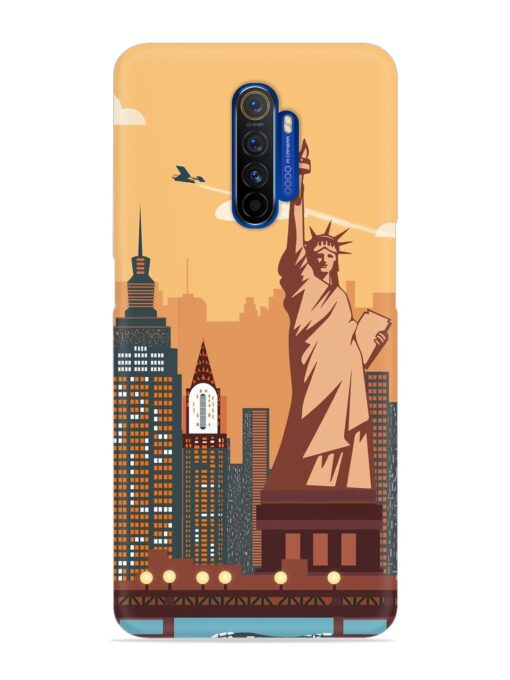 New York Statue Of Liberty Architectural Scenery Snap Case for Realme X2 Pro Zapvi